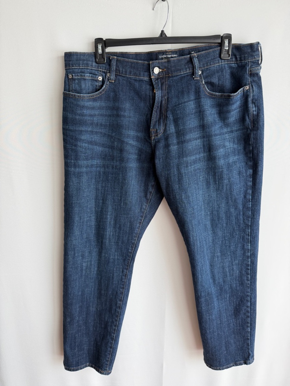 Lucky Brand 221 Straight Stretch Jeans 40x30 – Classic Fit Dark Wash Denim